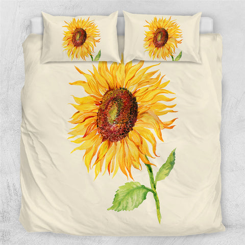 Image of Sunflower Painting Bedding Set - Beddingify