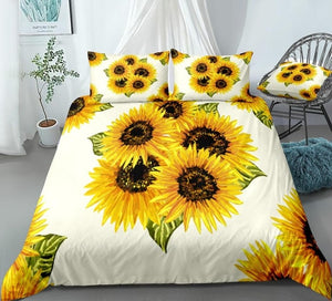 4 Sunflowers Bedding Set - Beddingify