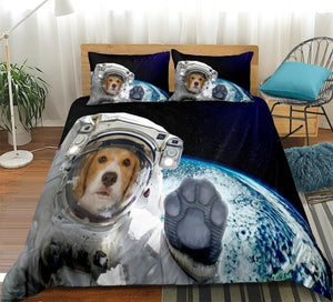 Space Dog Astronaut Bedding Set - Beddingify