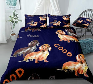 "Good" Sausage Dog Bedding Set - Beddingify