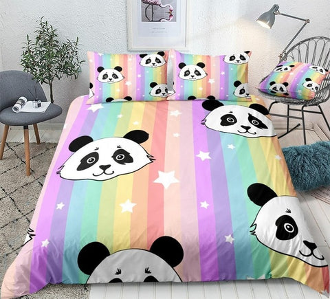 Rainbow Stripes Bedding Set - Beddingify
