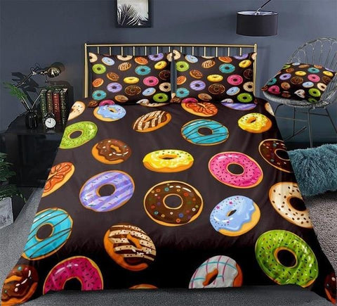 Image of Colorful Donuts Bedding Set - Beddingify