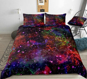 Multicolor Outer Space Bedding Set - Beddingify