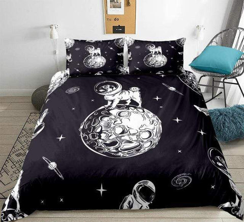 Image of Space Dogs Comforter Set - Beddingify