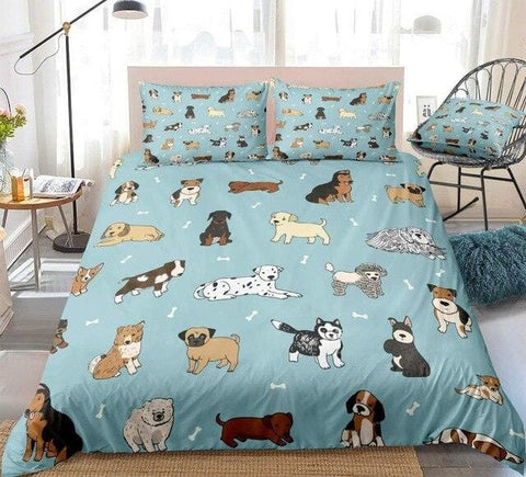Image of Cute Puppy Bedding Set - Beddingify