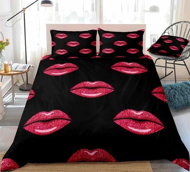 Sexy Red Lips Collection Bedding set - Beddingify
