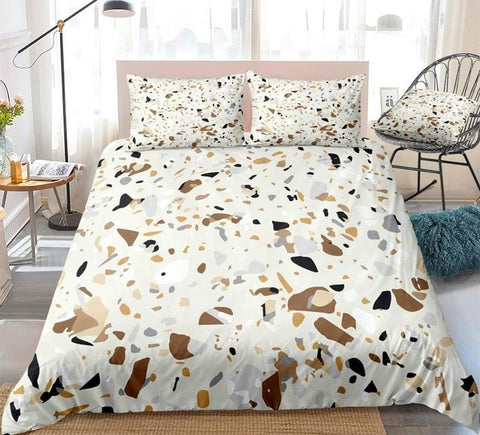 Image of Brown Marble Bedding Set - Beddingify