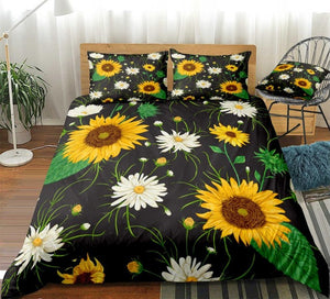 Sunflower Background Bedding set - Beddingify