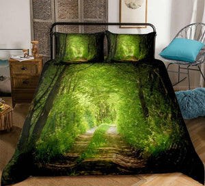 3D Forest Dreamland Print Bedding Set - Beddingify