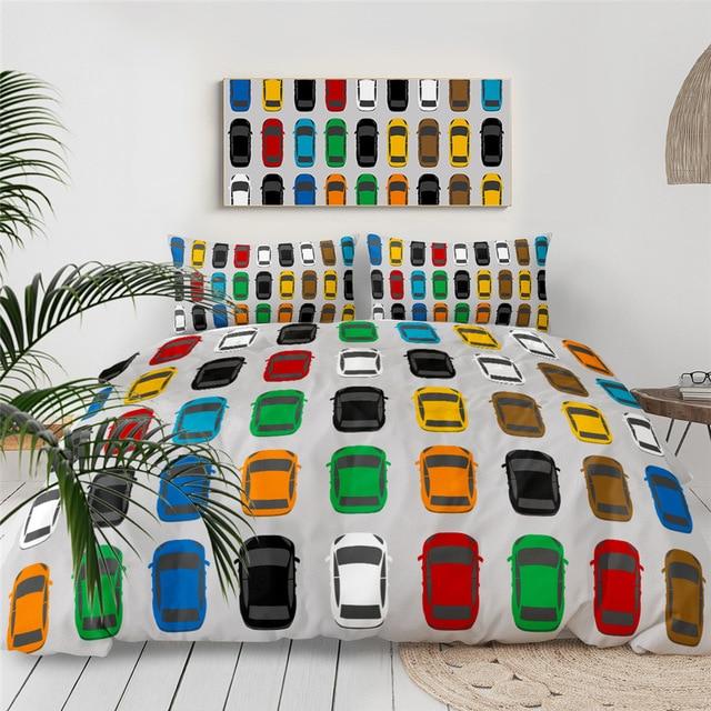 Multicolored Cars Comforter Set - Beddingify