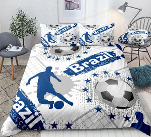 Kids Boys Soccer Ball Bedding Set - Beddingify