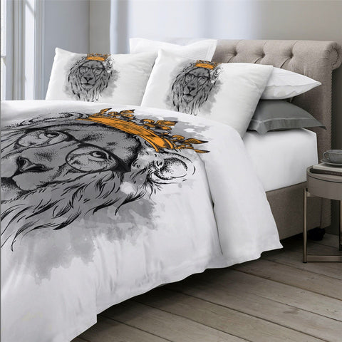 Image of Crowned Lion Bedding Set - Beddingify