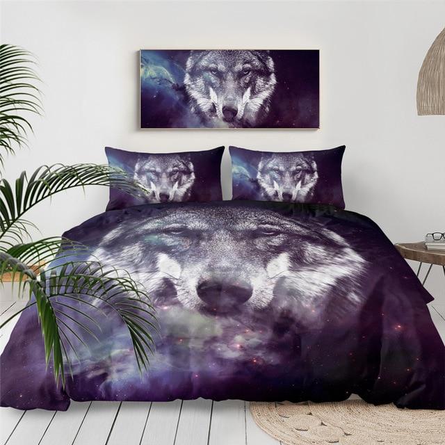 3D Wolf Comforter Set - Beddingify