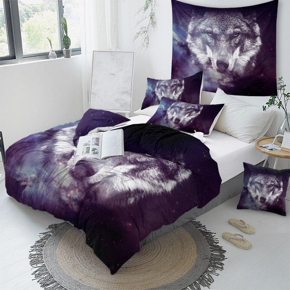 3D Wolf Comforter Set - Beddingify