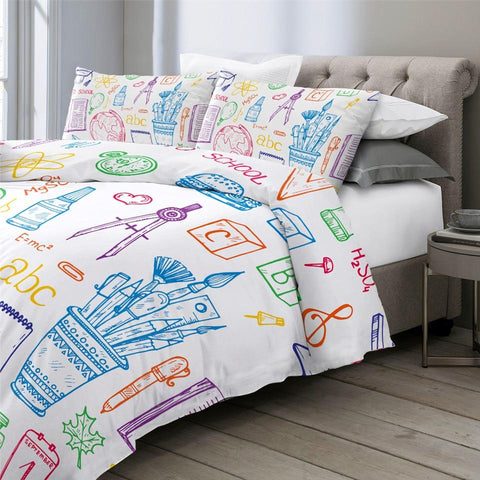 Image of Educational Pencils Comforter Set - Beddingify