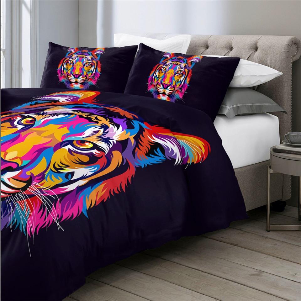 Tiger Head Comforter Set - Beddingify