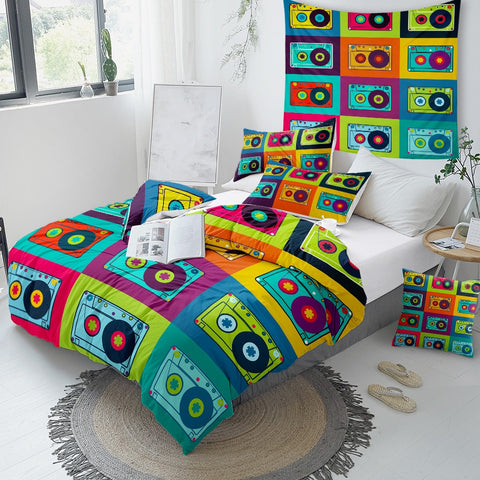 Image of Audio Cassettes Bedding Set - Beddingify