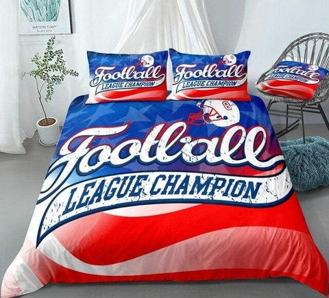 Image of American Football Champion League Comforter Set - Beddingify
