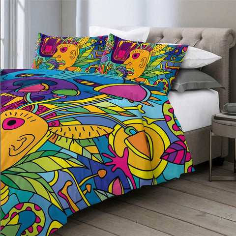 Image of Fantastic Abstract Art Comforter Set - Beddingify