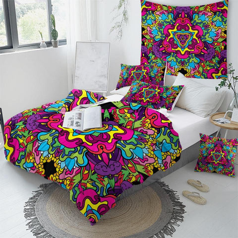 Image of Psychedelic Comforter Set - Beddingify