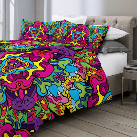 Image of Psychedelic Comforter Set - Beddingify