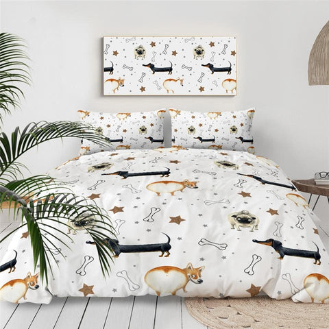 Image of Dachshund Themed Comforter Set - Beddingify