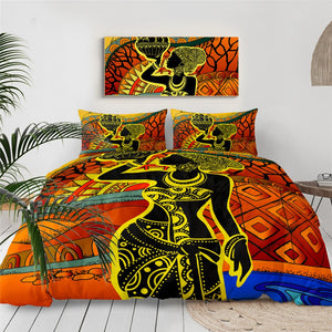 African Girl Art Bedding Set - Beddingify