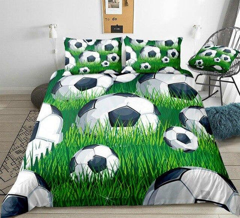 Image of 3D Soccer Ball Comforter Set - Beddingify