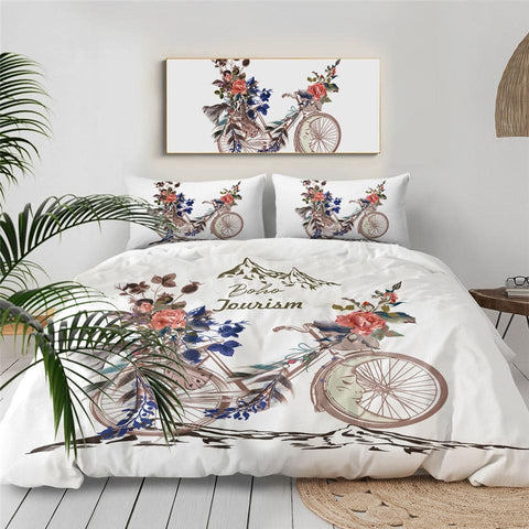 Image of Bicycle Boho Comforter Set - Beddingify