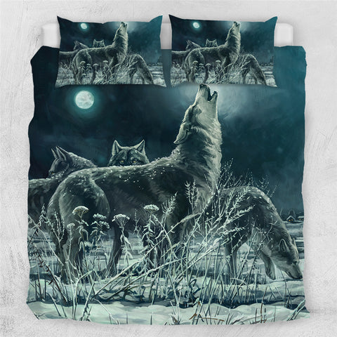 Howling Wolves Bedding Set - Beddingify