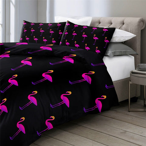 Image of Pink Flamingo Themed Bedding Set - Beddingify