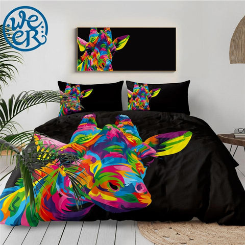 Image of The Royal Giraffe by Weer Comforter Set - Beddingify