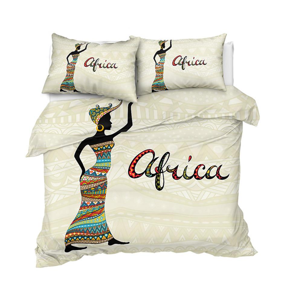 Simple African Girl Comforter Set - Beddingify