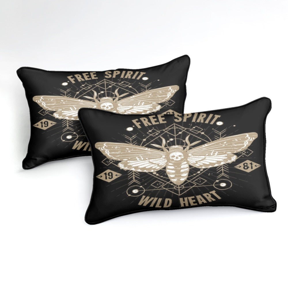 Gothic Moth Bedding Set - Beddingify