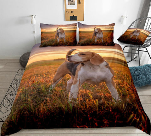 Image of Beagle Dog Comforter Set - Beddingify
