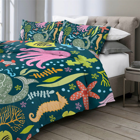 Image of Underwater World Bedding Set for Kids - Beddingify