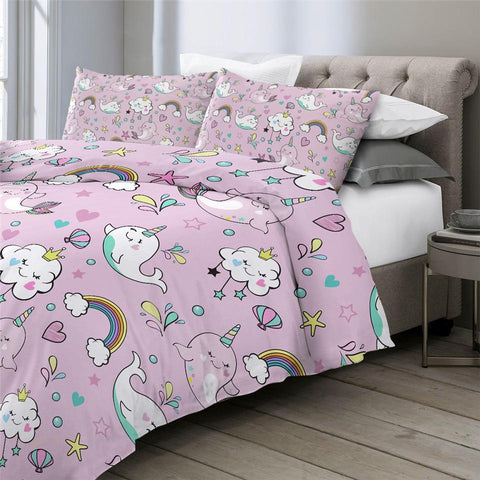 Image of Rainbow Underwater World Comforter Set - Beddingify