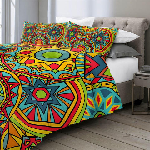 Image of Ethnic Mandala Indigo Comforter Set - Beddingify