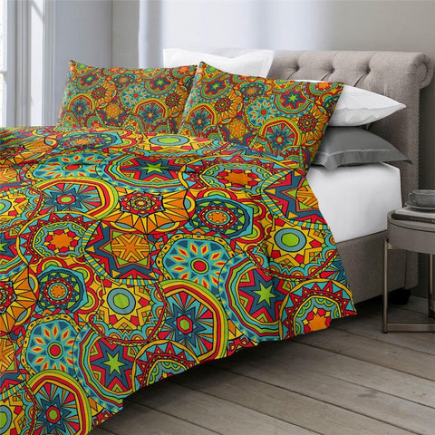 Image of Boho Mandala Indigo Comforter Set - Beddingify