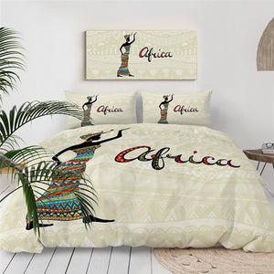 Simple African Girl Comforter Set - Beddingify