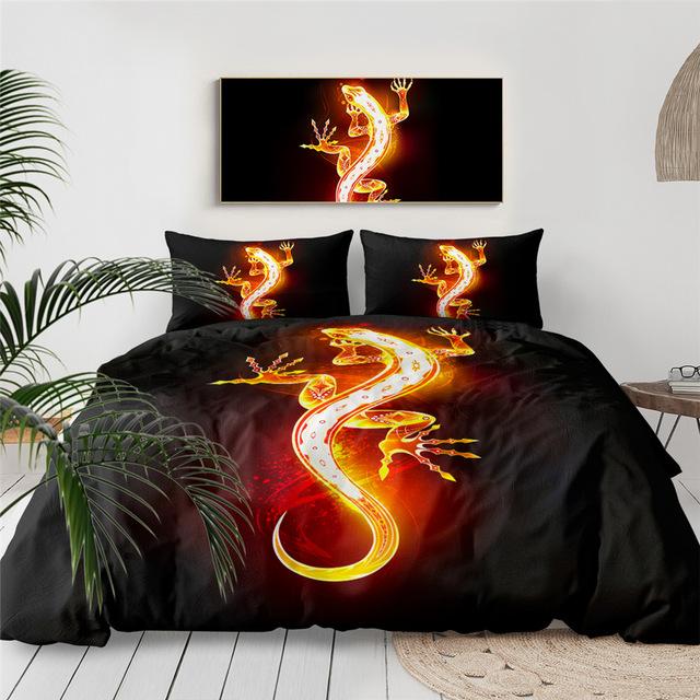 Golden Salamander Comforter Set - Beddingify