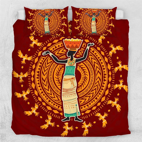 Image of African Woman Symbol Comforter Set - Beddingify