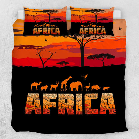 Image of African Animal Comforter Set - Beddingify