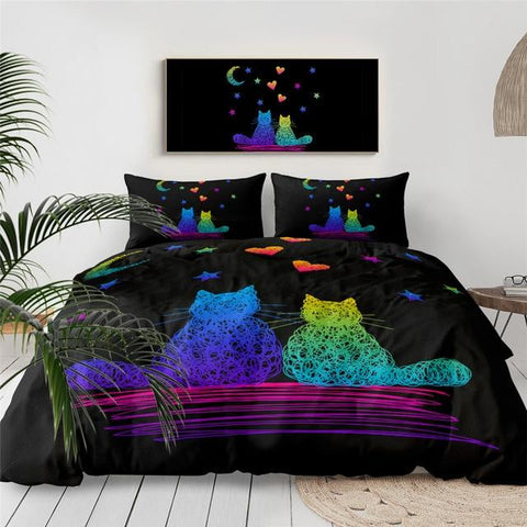 Image of Love Of Cats Comforter Set - Beddingify