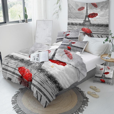 Image of Paris Tower Comforter Set - Beddingify