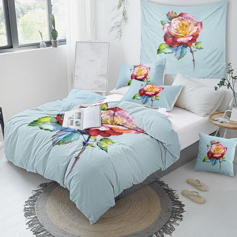 Image of Wildflower Rose Comforter Set - Beddingify