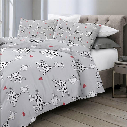 Image of Cute Milk Cow Comforter Set - Beddingify