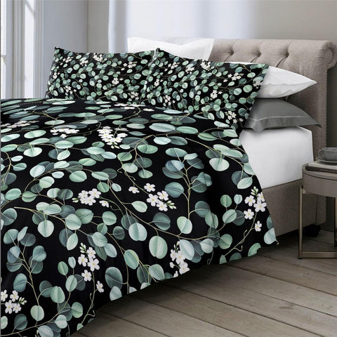 Image of Eucalyptus Leaves Comforter Set - Beddingify