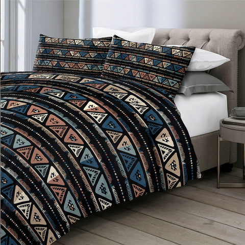 Image of Geometric Ethnic Native Bedding Set - Beddingify