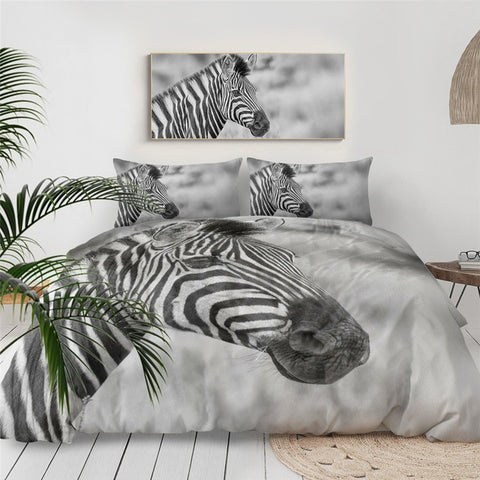 Image of Zebra Face Bedding Set - Beddingify